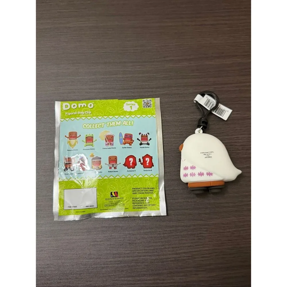 Domo Costumes Figural Bag Clip Keychain CHASE - Traditional Japan Domo
